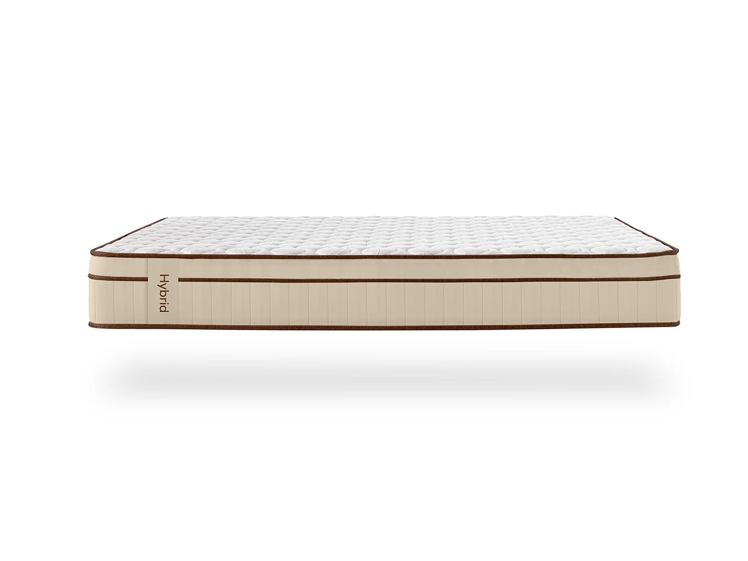 Matelas Ressorts Ensachés Hybrid Brun 30 cm - 80X190 cm - Moonia