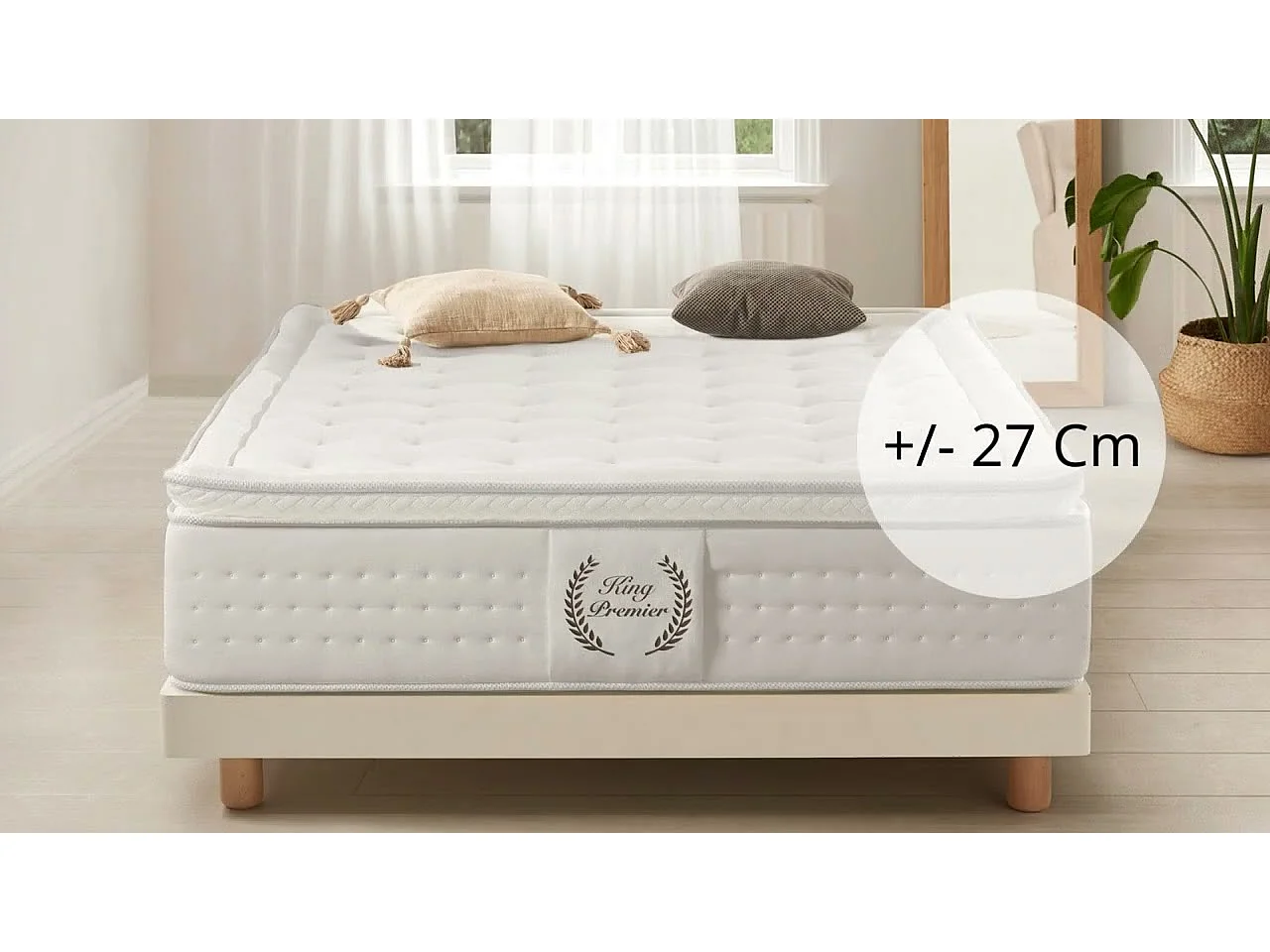 Materasso viscoelastico King Premier Multizone - 90X190 cm - Moonia