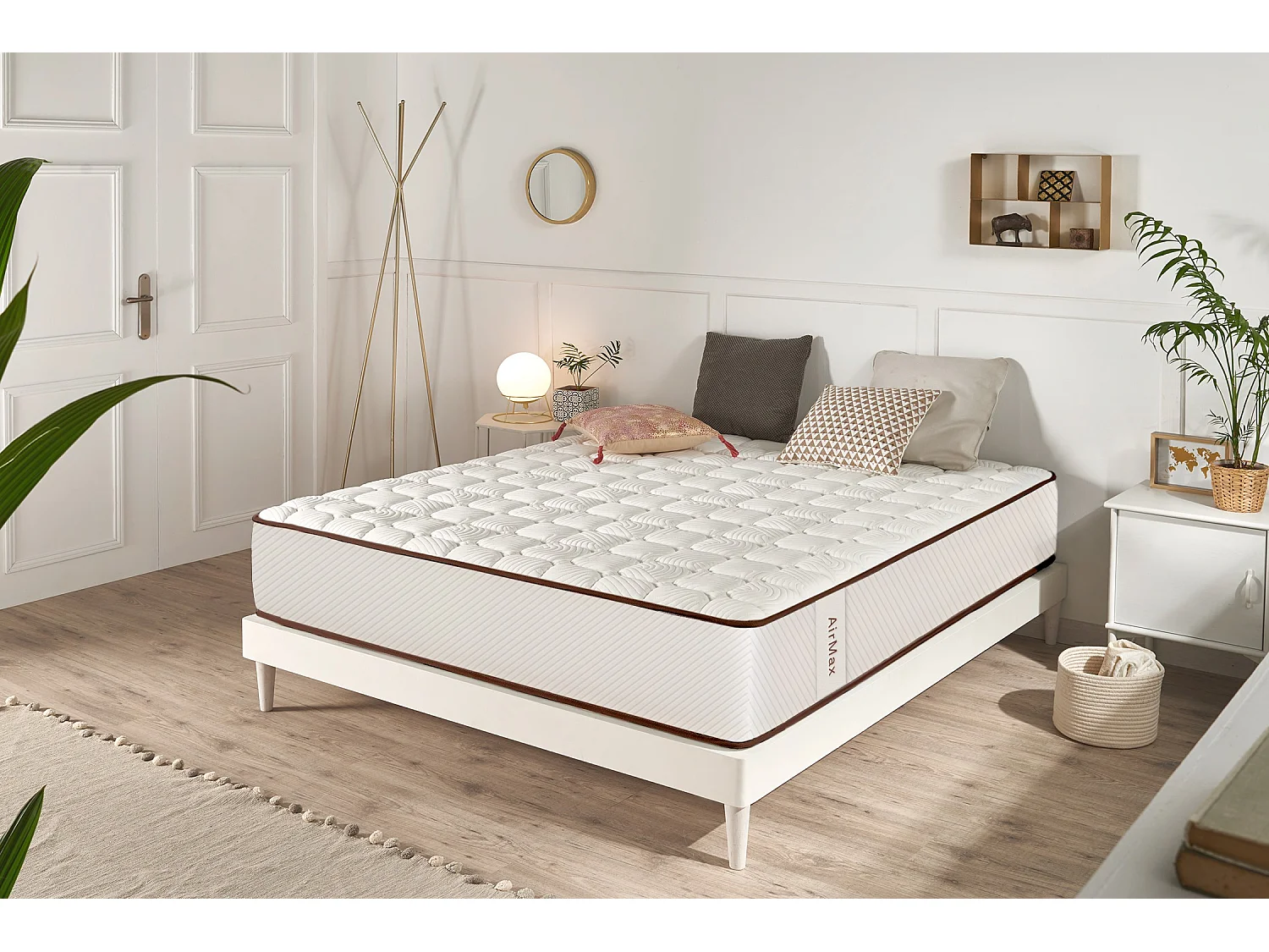 Materasso viscoelastico Air Max Bianco 21 cm - 90X190 cm - Moonia