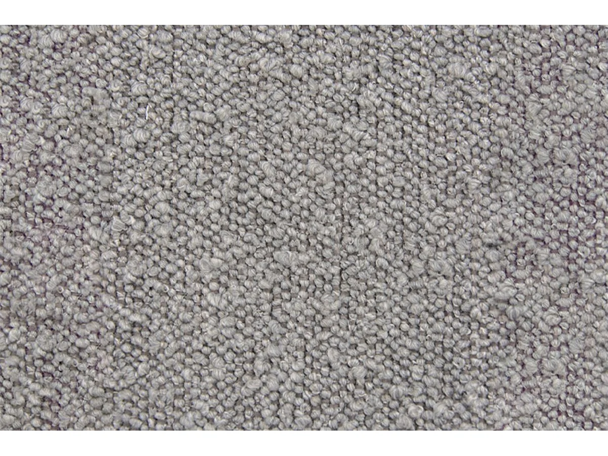 Lit 140x200cm avec tête de lit lignes bouclette et sommier kit Gris - Hauteur totale : 29cm