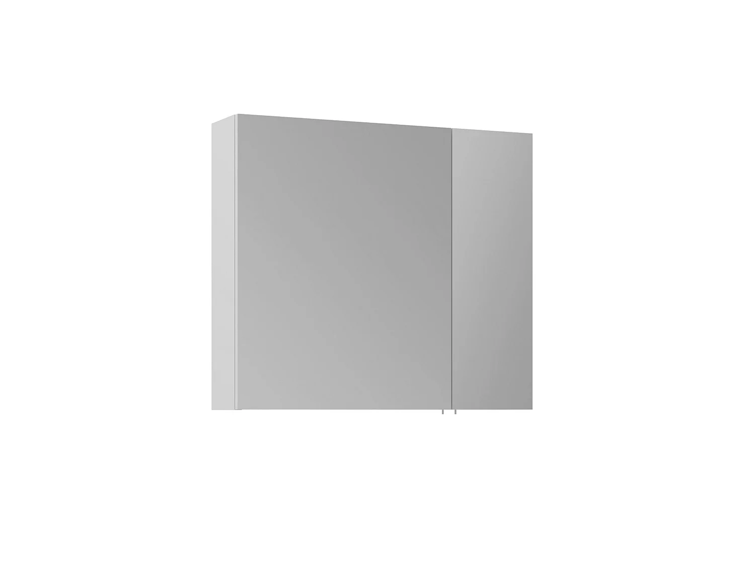 Modern Matt Vit Badrumsskåp med Spegel - Sida 80 Hanah Home Collection 79x16x66 cm