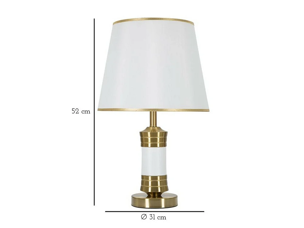 Lampada da Tavolo Sinopia, Attacco e39, Bianco