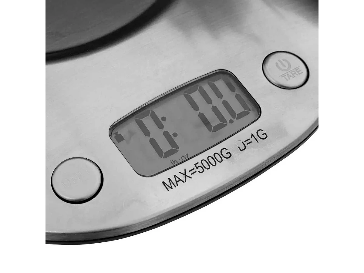Balance de Cuisine Digitale "Bol Inox" 21cm Argent