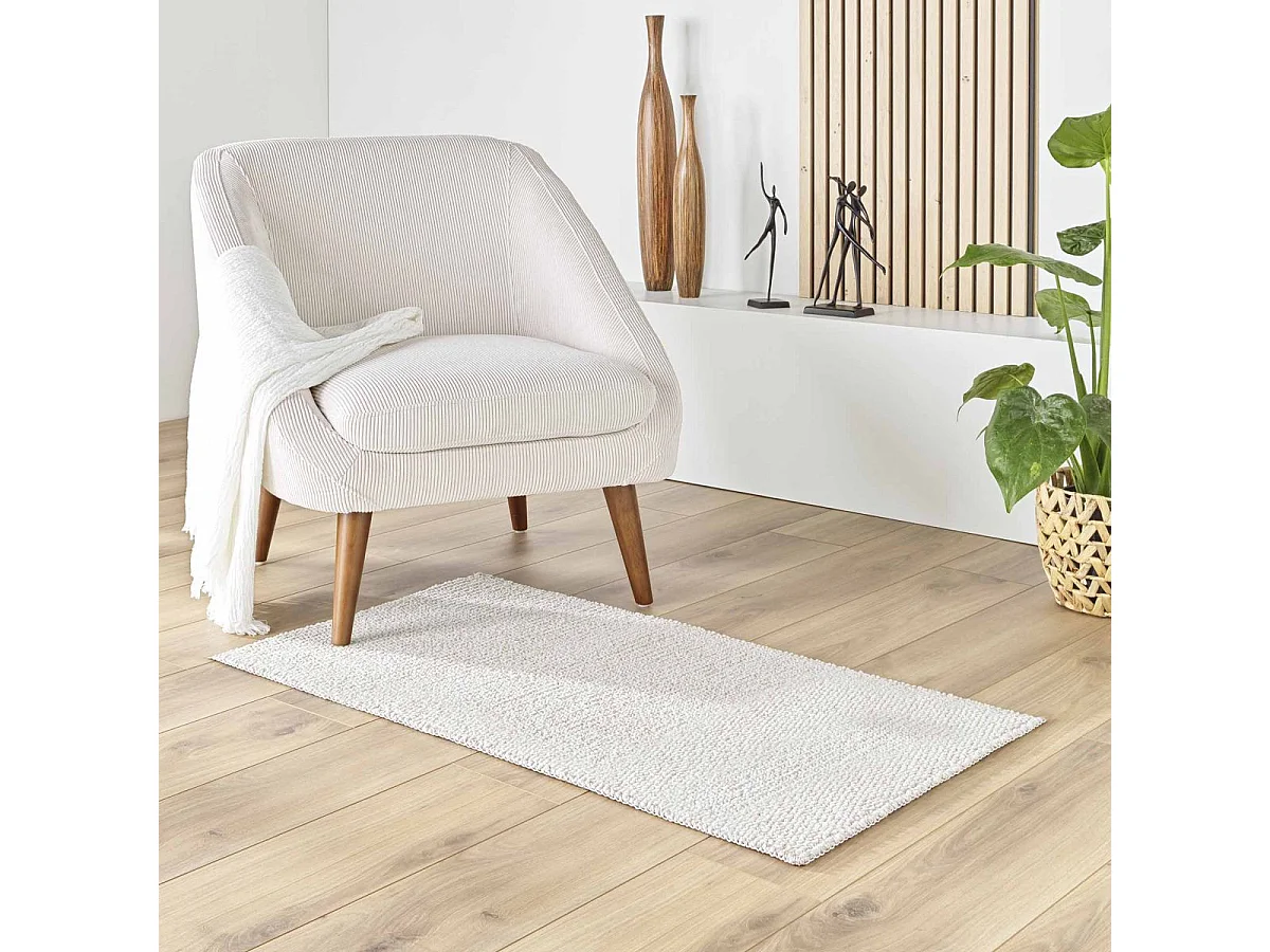 Tapis Déco Bouclette "Lisaia" 60x110cm Naturel