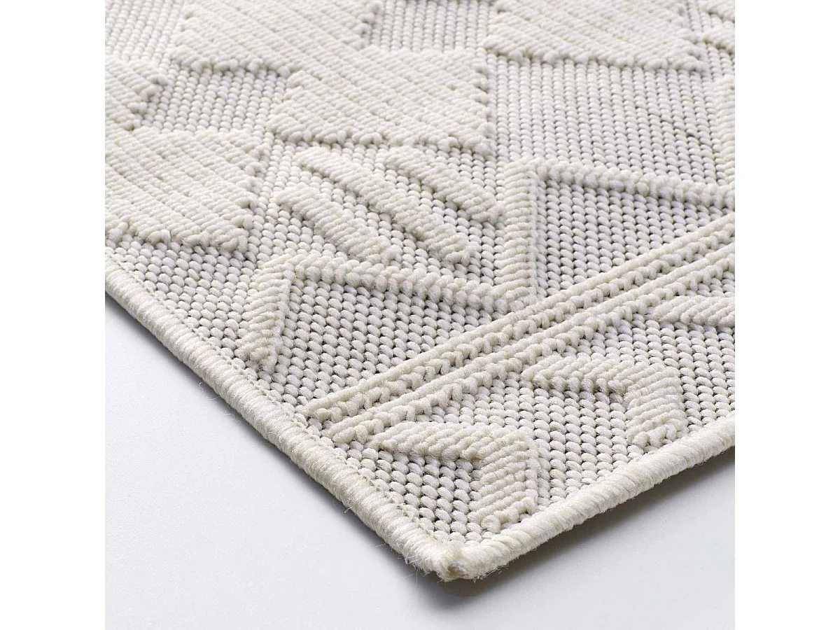 Tapis Déco Tissé "Valam" 120x170cm Naturel