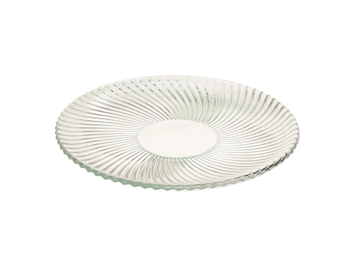 Lot de 6 Assiettes Plates "Odyssée" 26cm Transparent