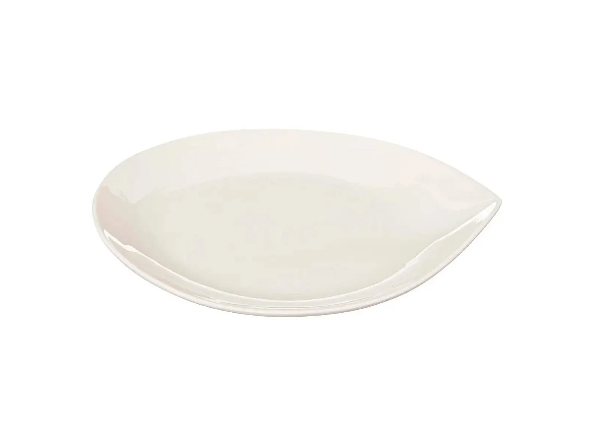 Lot de 6 Assiettes à Dessert "Goutte" 21cm Blanc