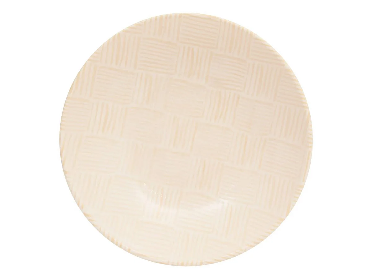 Lot de 6 Assiettes Creuses "Laetitia" 20cm Crème
