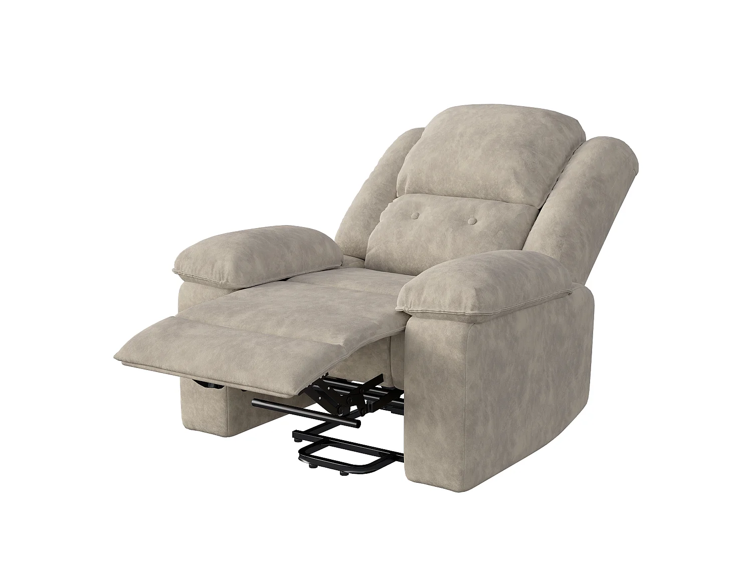 Fauteuil Massant Électrique à Chaleur, Siège Massant avec 8 Points de Massage -  pour Salon, Marron