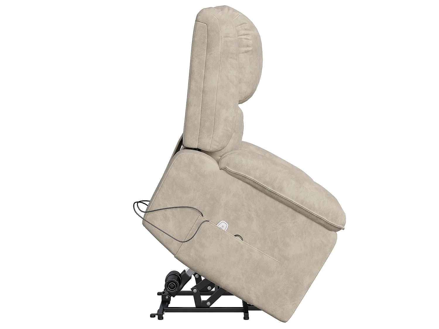 Fauteuil Massant Électrique à Chaleur, Siège Massant avec 8 Points de Massage -  pour Salon, Marron