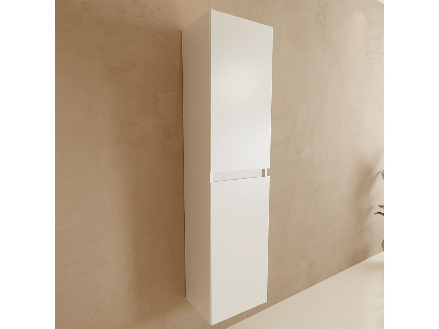 Ensemble Meuble Vasque 100 Cm Avec Colonne - Blanc Brillant - Lavabo Blanc - LOMAZOO Verona