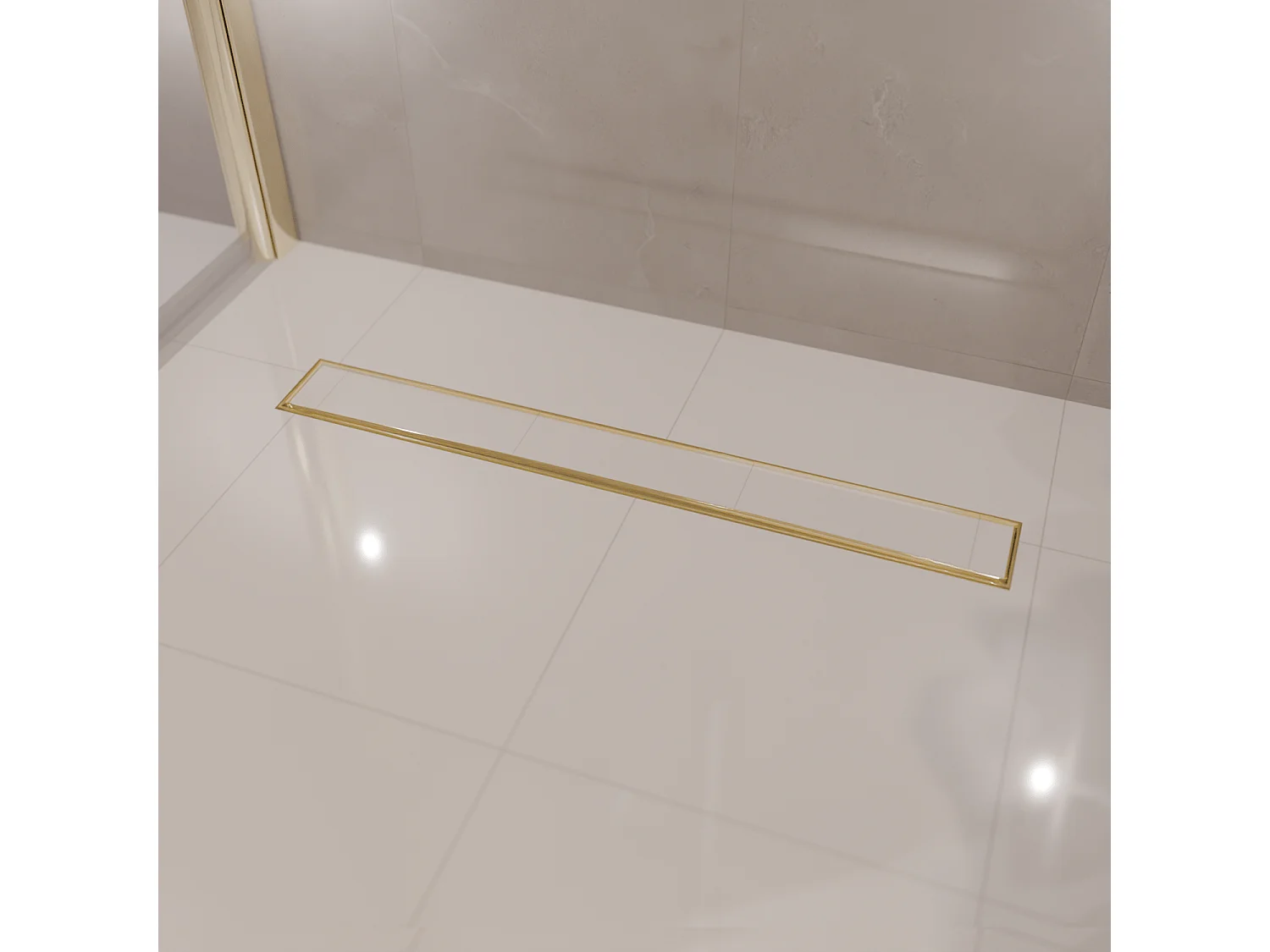 Caniveau De Douche Lomazoo Nilo - 60 Cm - Doré - Or