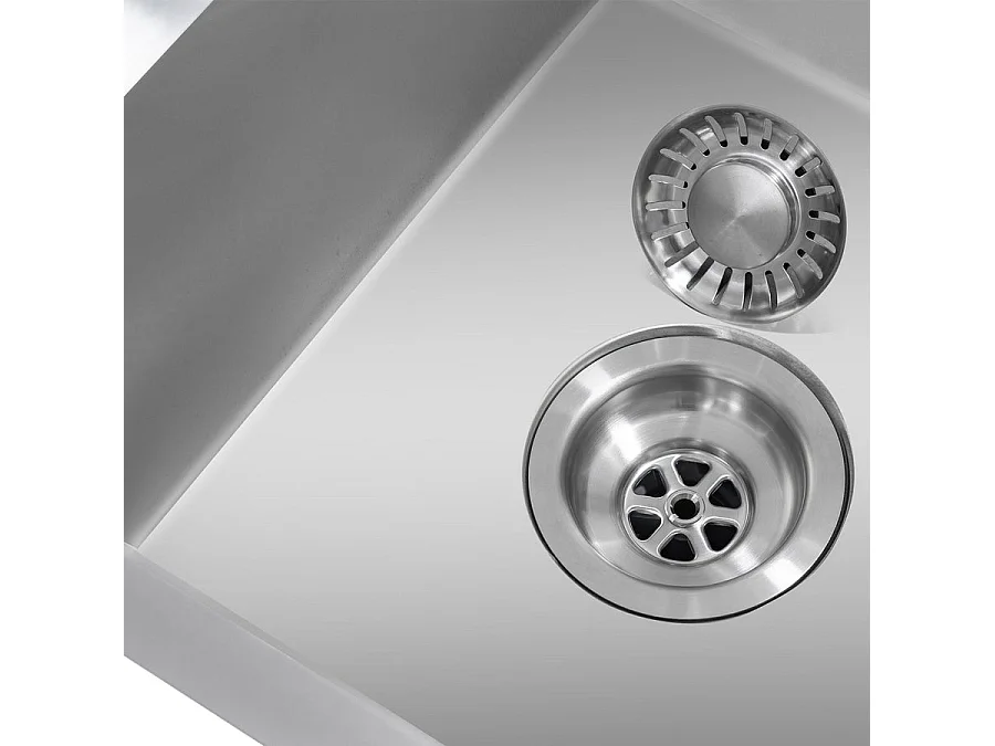 Evier cuisine 1 bac Inox LOMAZOO Orion 50 cm