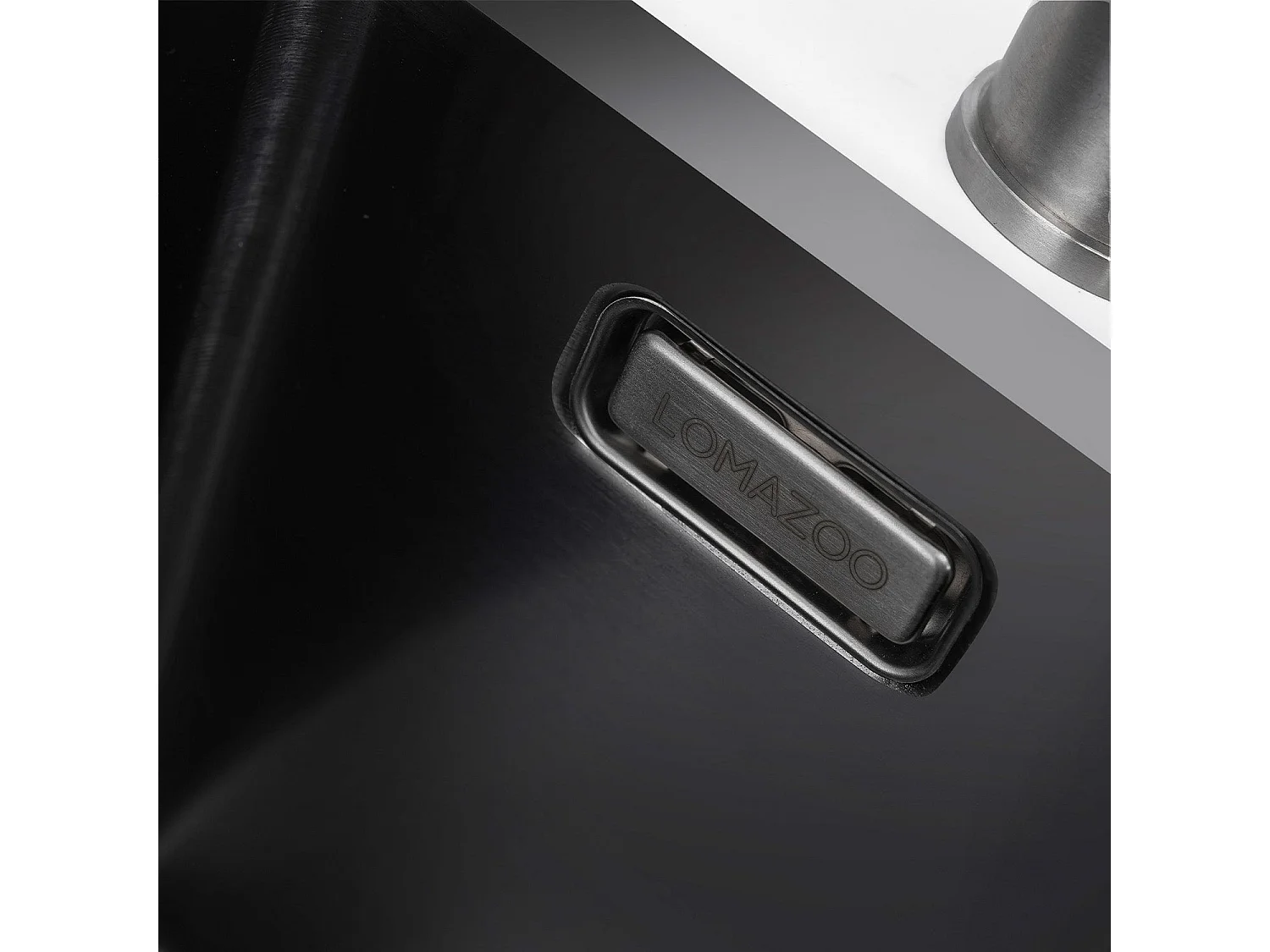 Evier cuisine Inox LOMAZOO Onyx 50 cm Anthracite