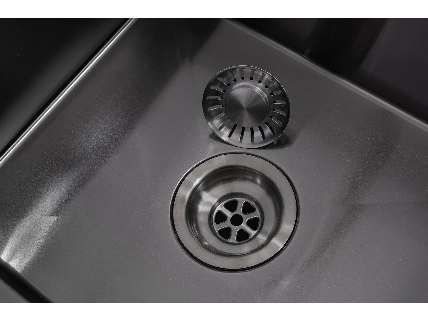 Evier cuisine Inox LOMAZOO Lynx 45 cm Anthracite