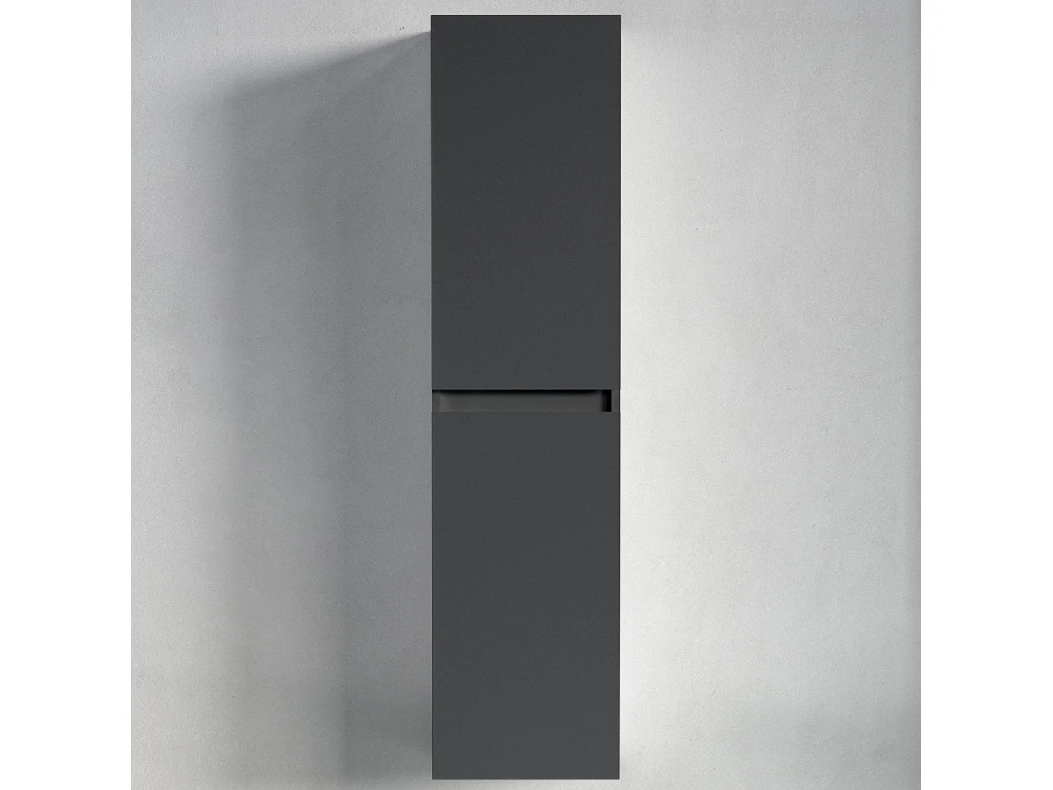 Colonne salle de bain LOMAZOO Marbella noir mat - 140cm