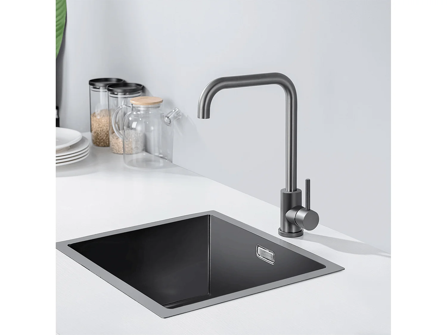 Mitigeur Cuisine Anthracite LOMAZOO James