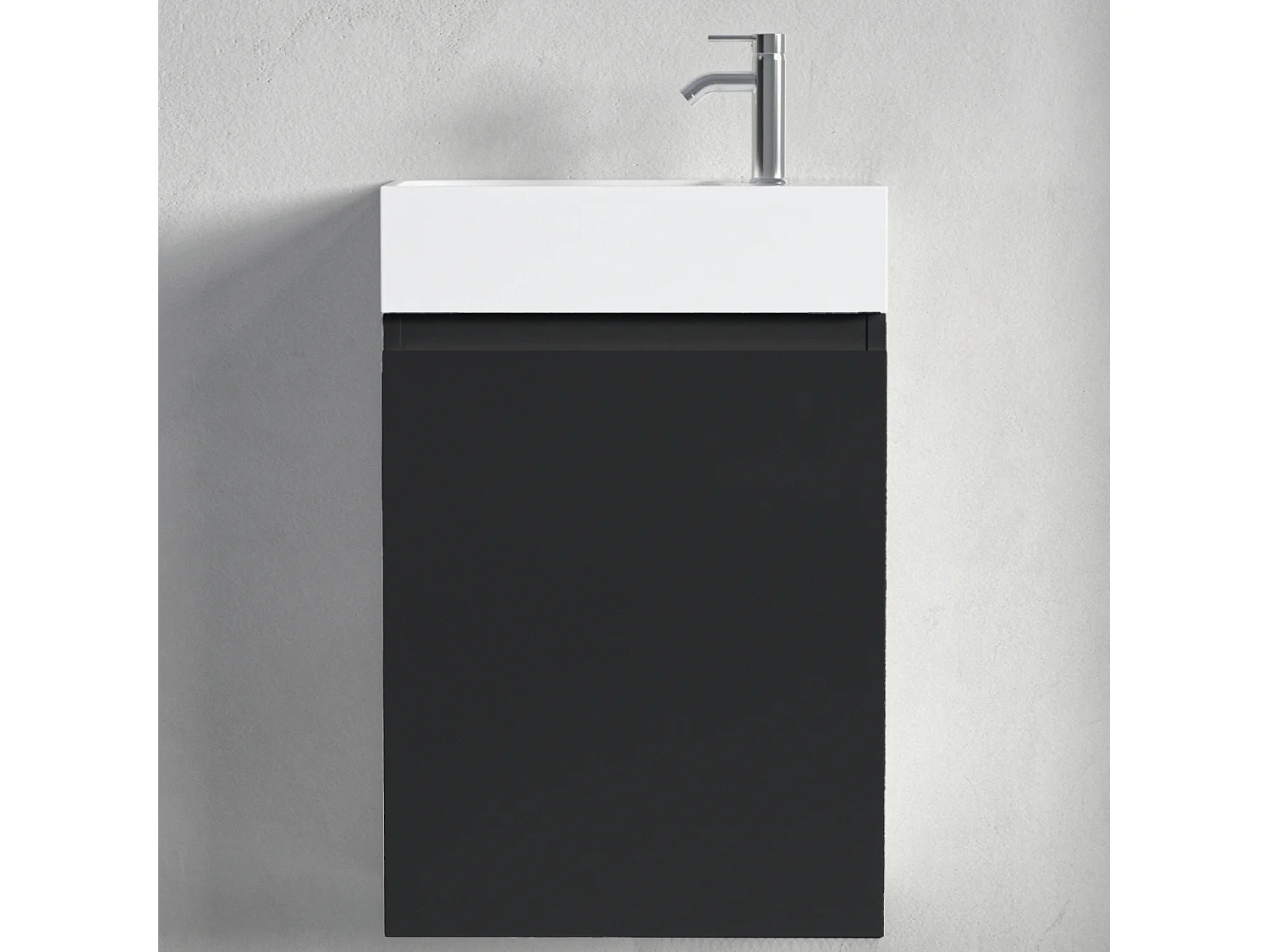 Meuble lave-mains noir mat LOMAZOO Malibu - 40cm