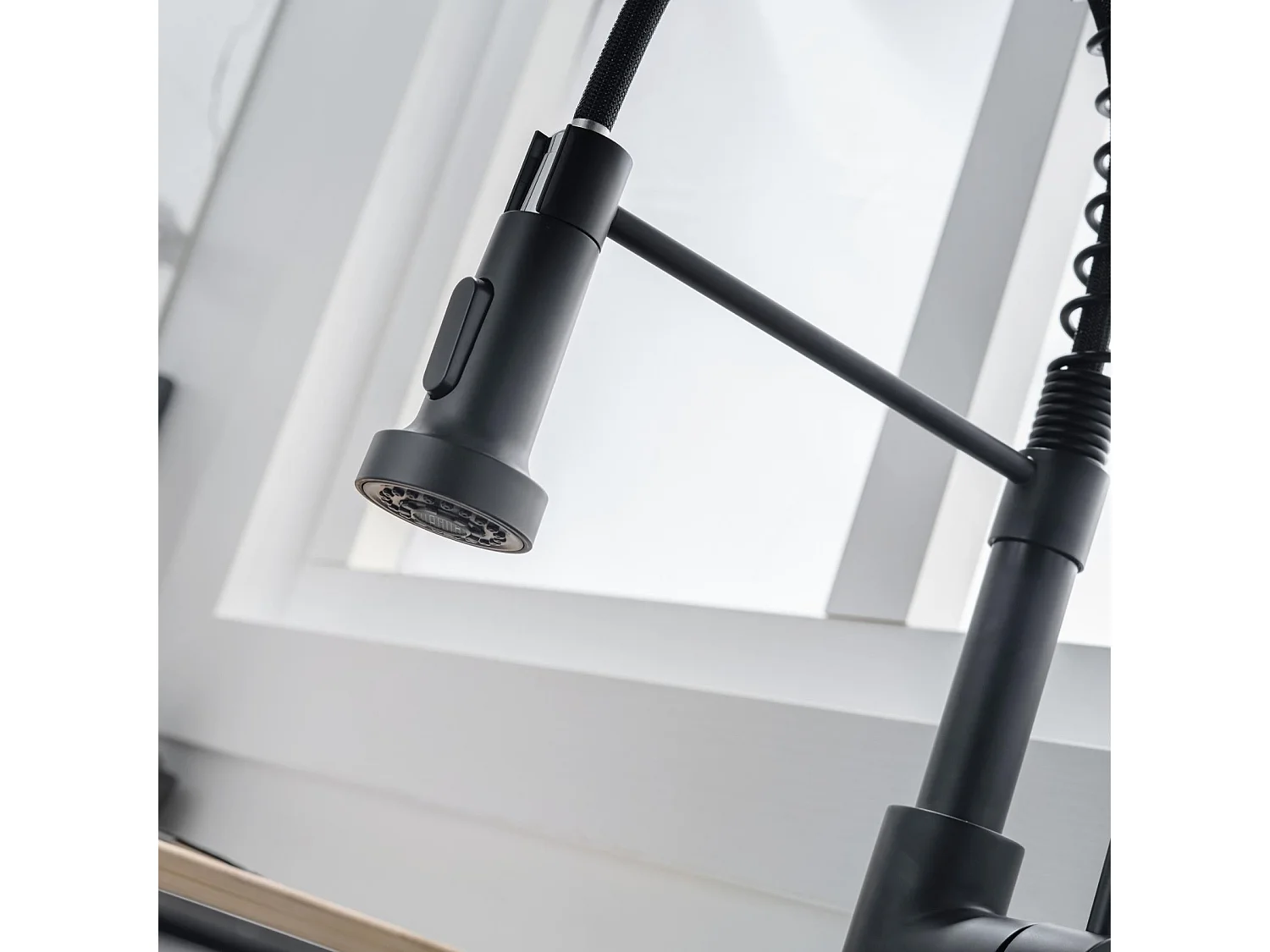 Mitigeur Cuisine avec avec Douchette Noir LOMAZOO Sapphire