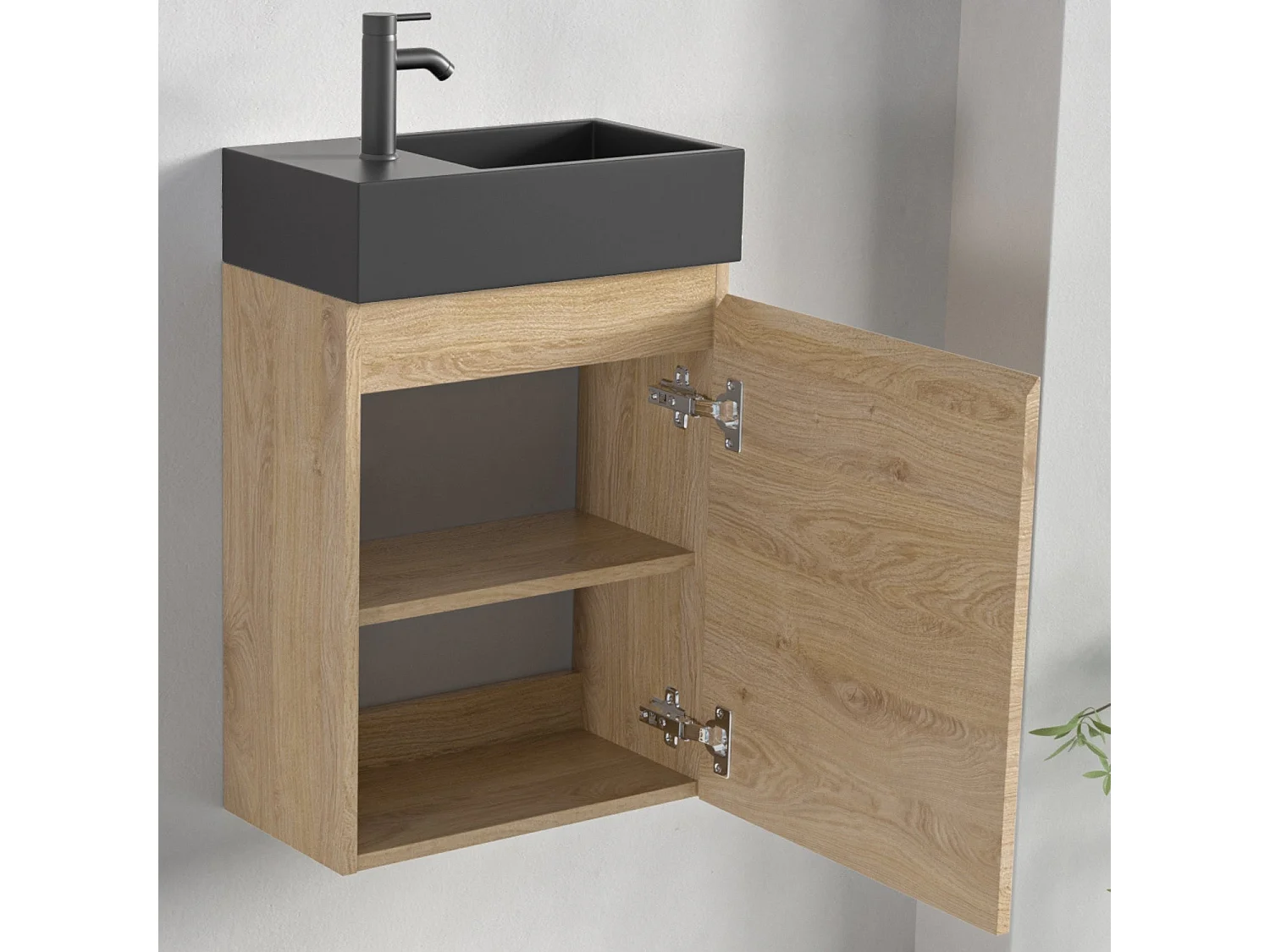 Meuble lave-mains chêne clair LOMAZOO Malibu - 40cm