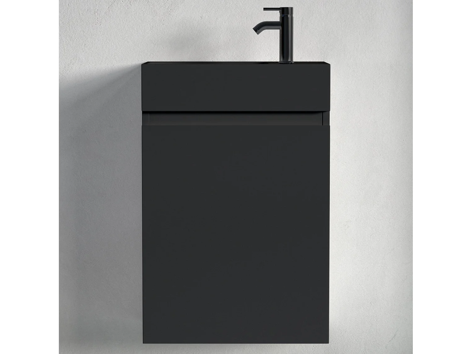 Meuble lave-mains noir mat LOMAZOO Malibu - 40cm