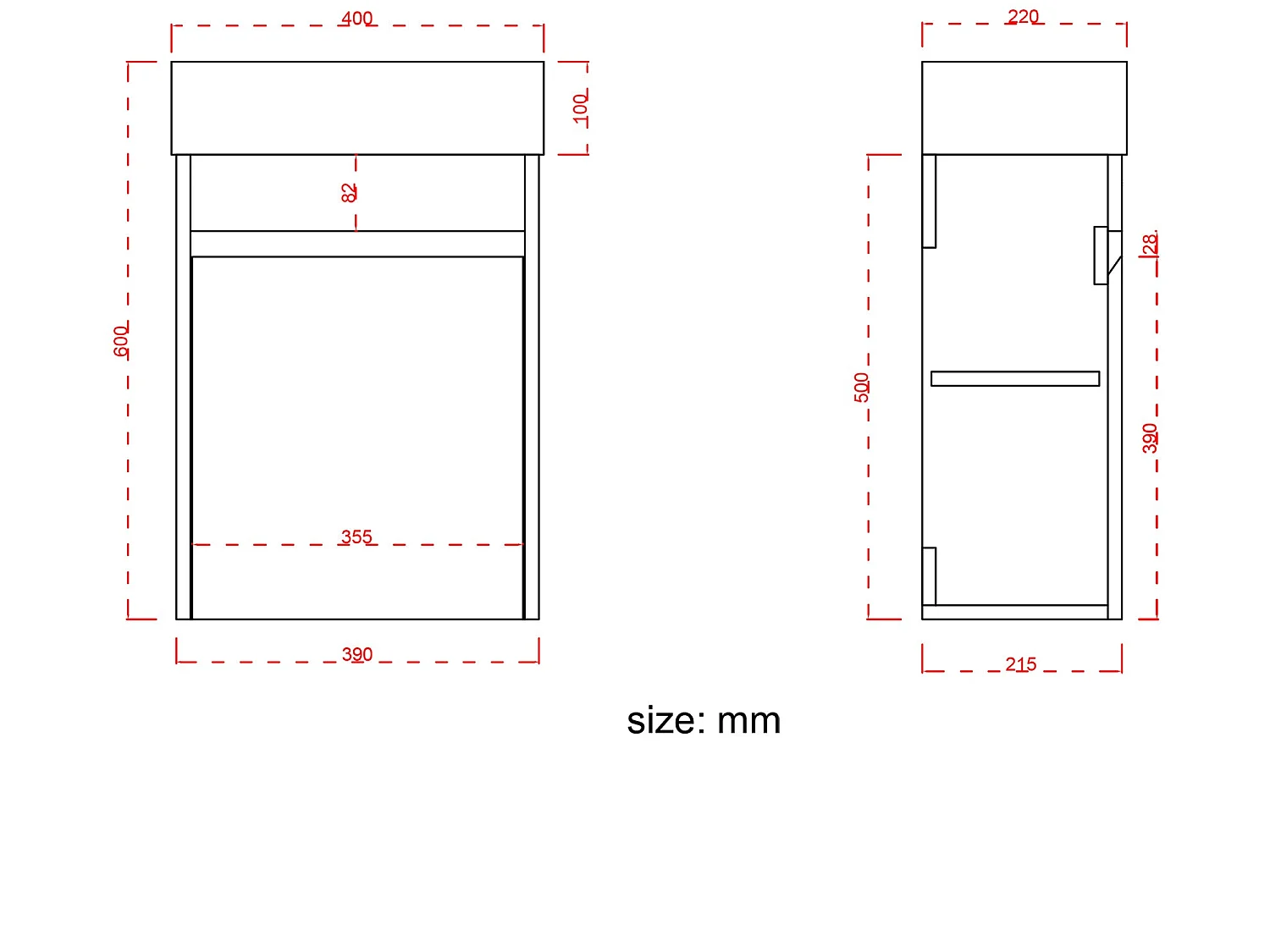 Meuble lave-mains chêne chaud LOMAZOO Ibiza - 40cm