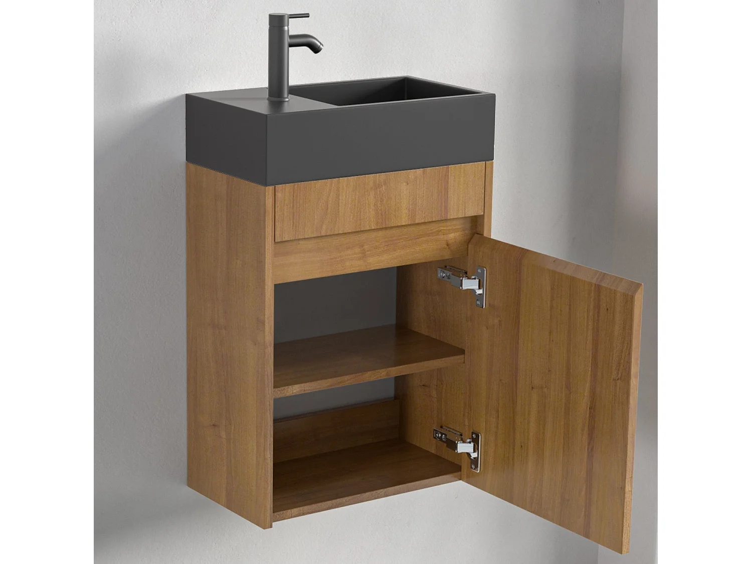 Meuble lave-mains chêne chaud LOMAZOO Ibiza - 40cm