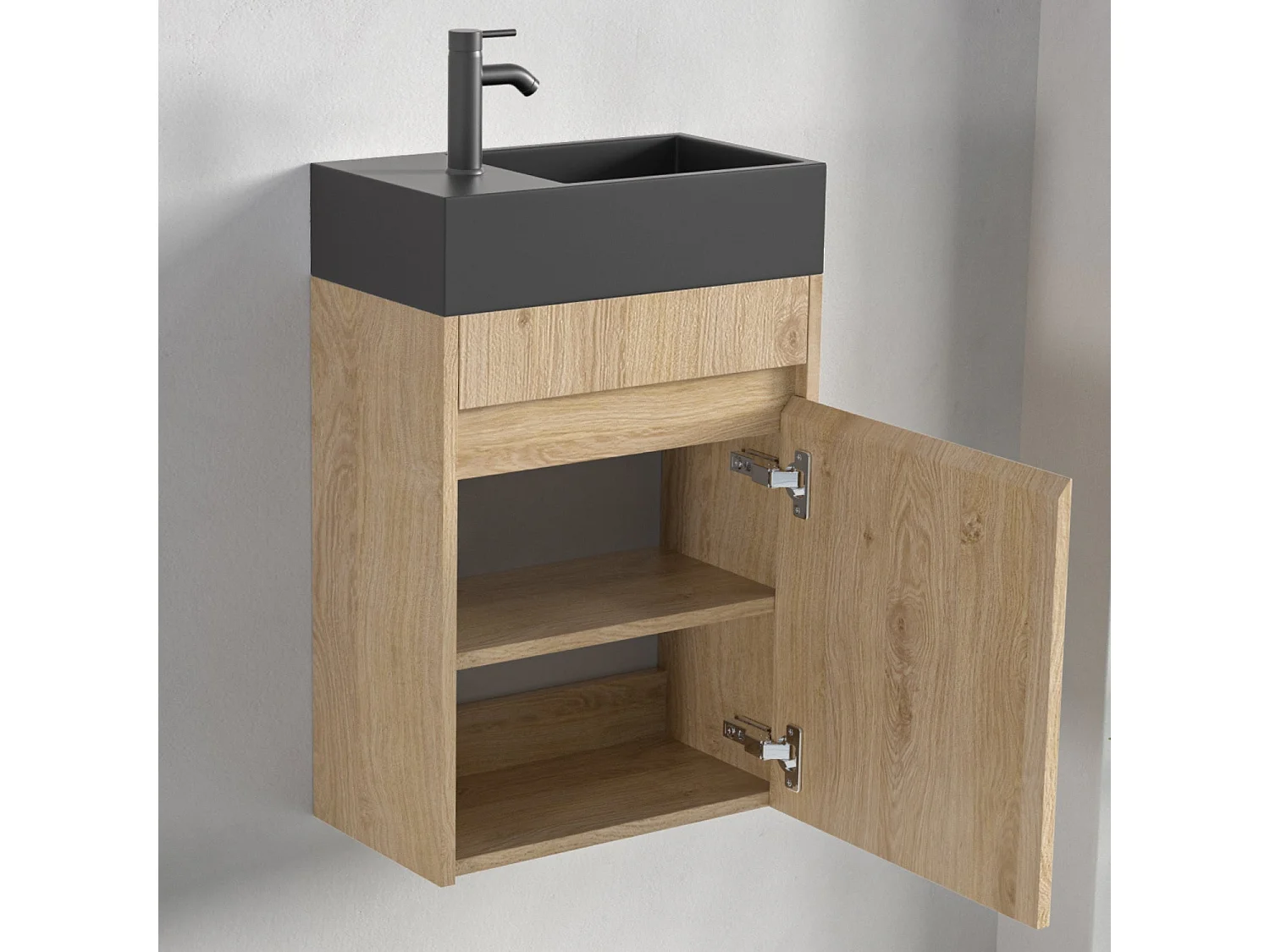 Meuble lave-mains chêne clair LOMAZOO Ibiza - 40cm