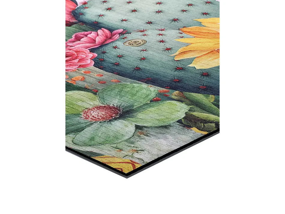 Tapis de cuisine - dessins de fleurs - multicolore - 52x200 cm - RICCI