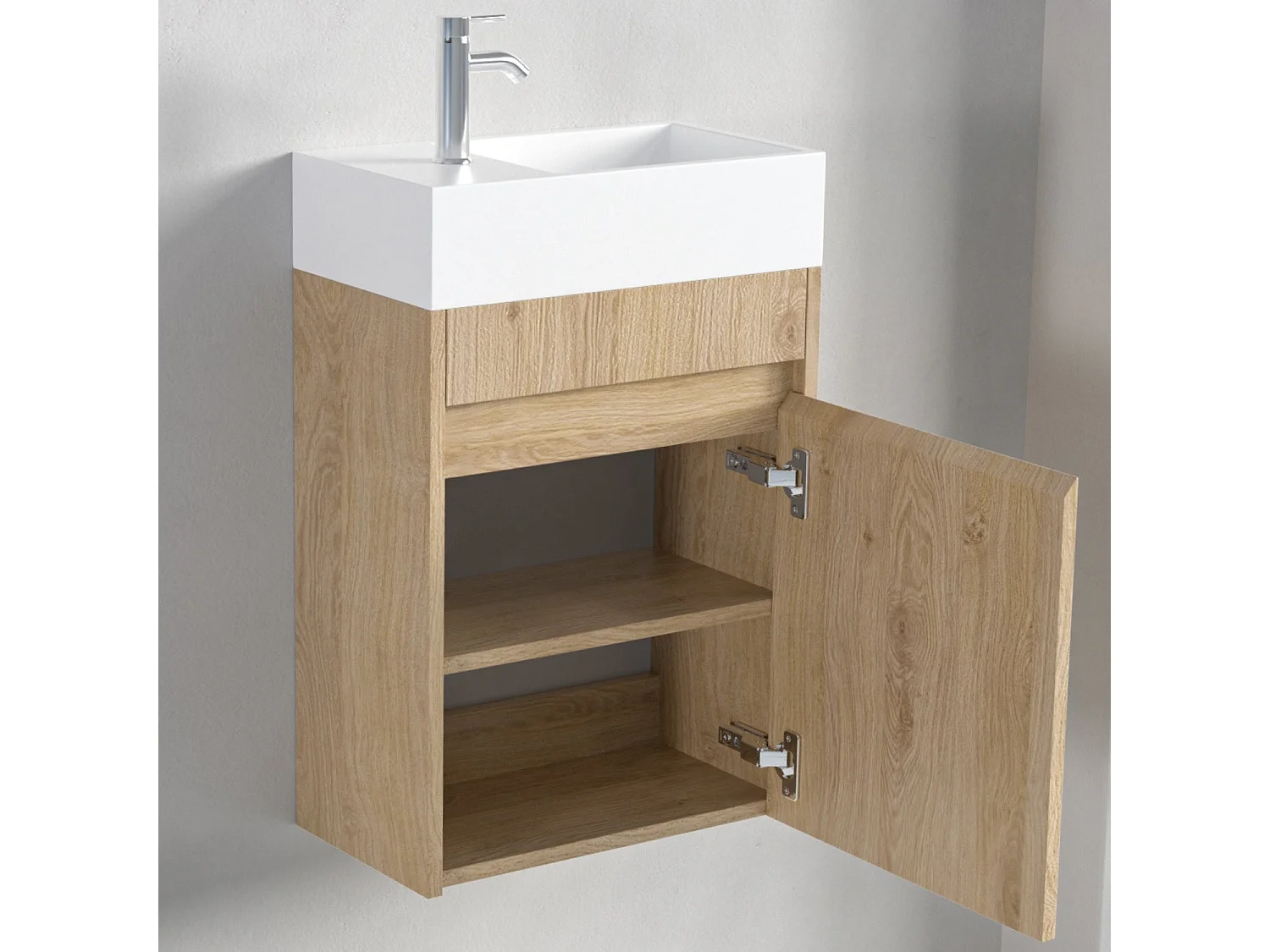 Meuble lave-mains chêne clair LOMAZOO Ibiza- 40cm