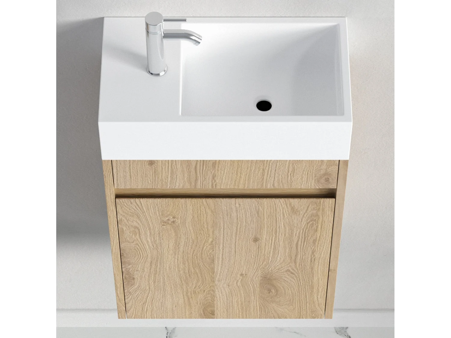 Meuble lave-mains chêne clair LOMAZOO Ibiza- 40cm