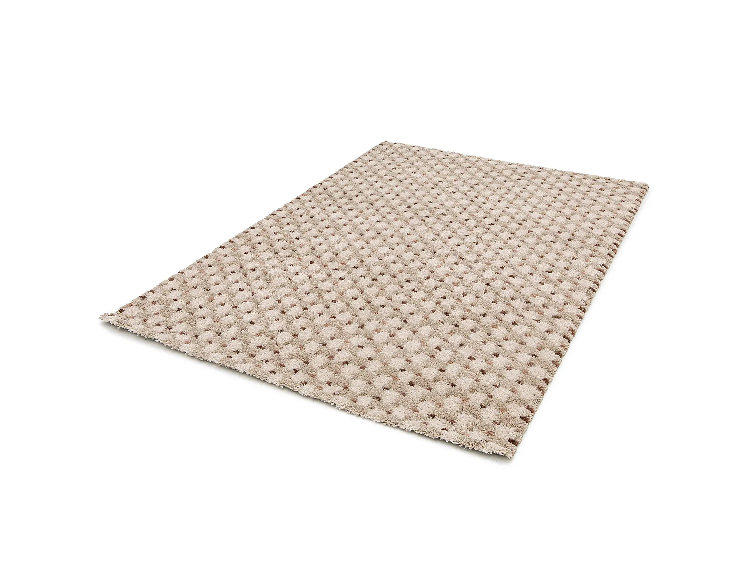 Tapis enfant - shaggy scandinave - beige / crème - 80x150 cm - EMBER