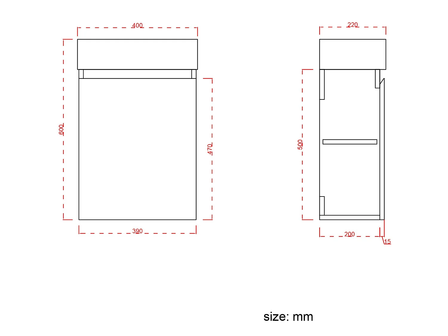 Meuble lave-mains blanc brillant LOMAZOO Malibu  - 40cm