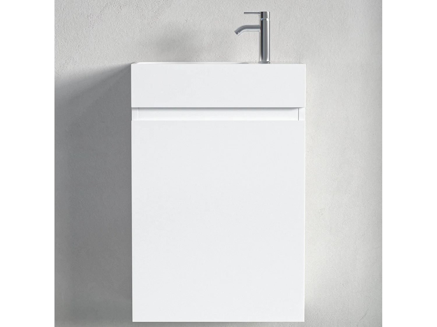 Meuble lave-mains blanc brillant LOMAZOO Malibu  - 40cm