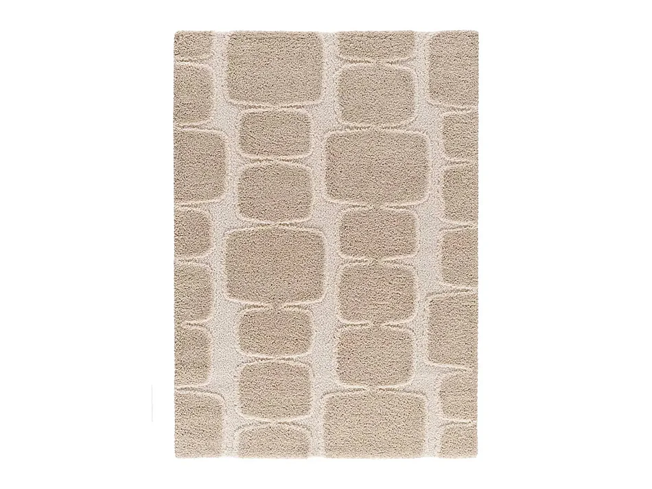 Tapis enfant - shaggy scandinave - crème / beige - 120x170 cm - EMBER