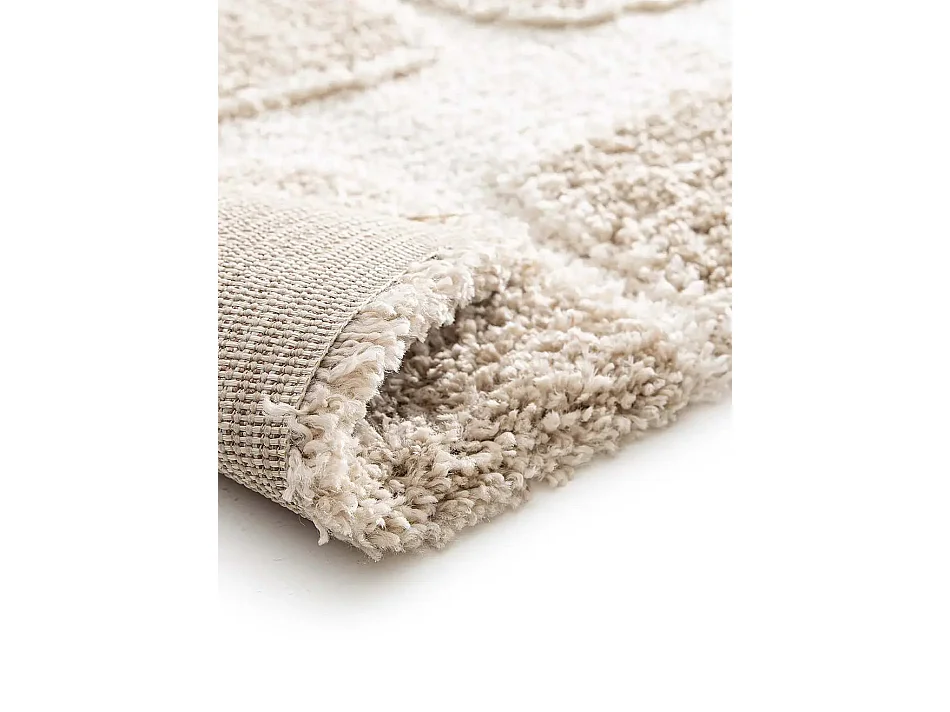 Tapis enfant - shaggy scandinave - crème / beige - 120x170 cm - EMBER