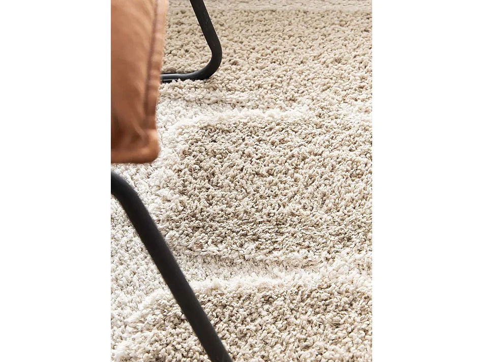 Tapis enfant - shaggy scandinave - crème / beige - 120x170 cm - EMBER