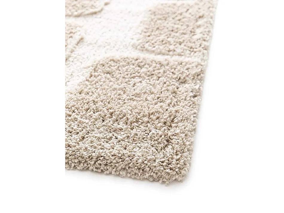 Tapis enfant - shaggy scandinave - crème / beige - 120x170 cm - EMBER