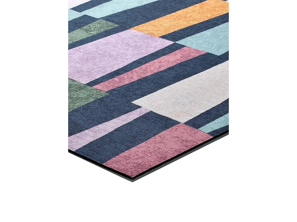 Tapis de cuisine - motifs géométriques - multicolore - 52x100 cm - RICCI