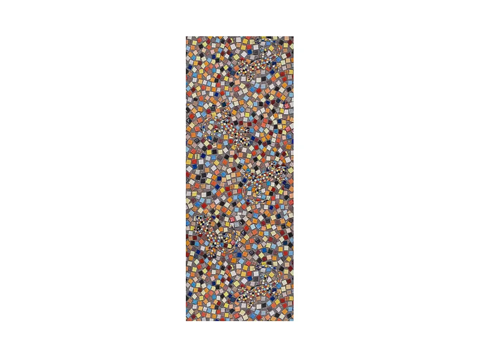 Tapis de cuisine - dessins de mosaïques - multicolore - 52x200 cm - RICCI