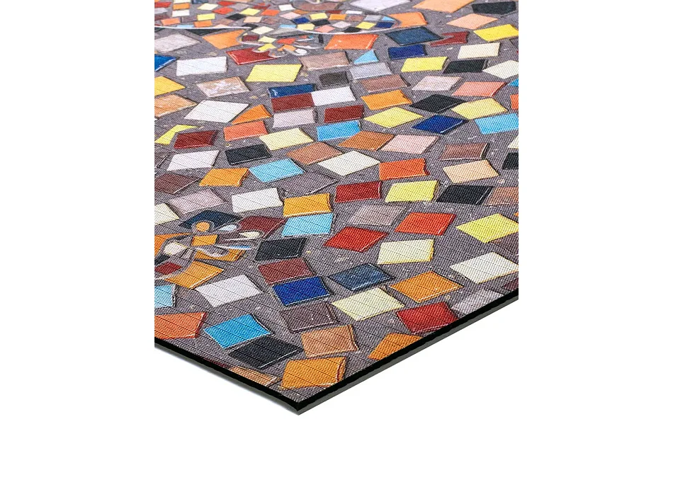 Tapis de cuisine - dessins de mosaïques - multicolore - 52x200 cm - RICCI