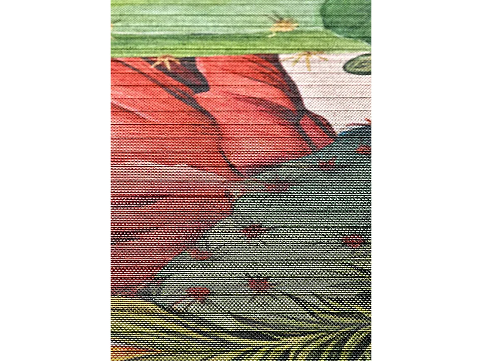 Tapis de cuisine - dessins de fleurs - multicolore - 52x100 cm - RICCI