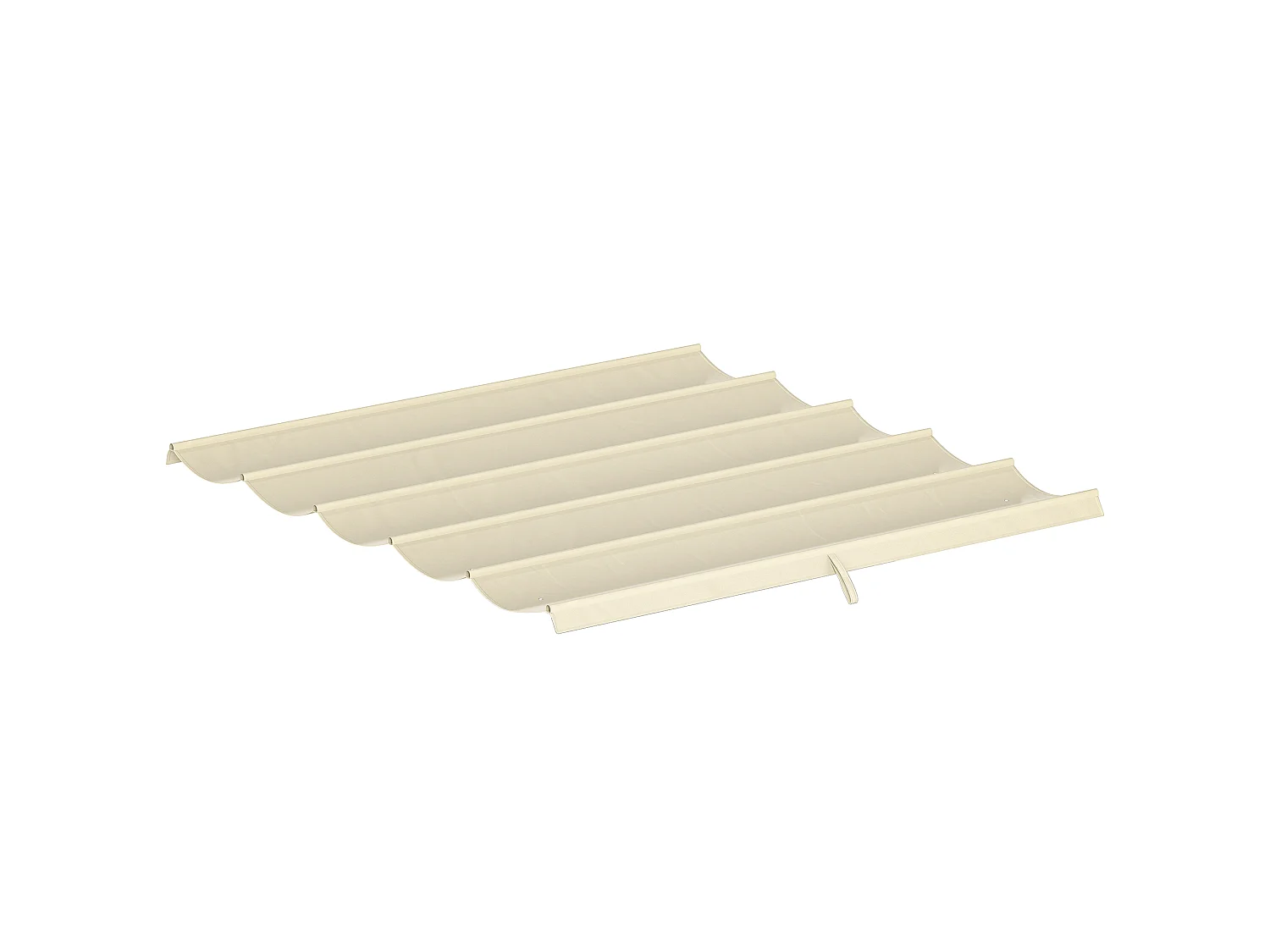 Toile de rechange pour pergola rétractable 3 x 3 m polyester haute densité 180 g/m² imperméabilisé blanc cassé