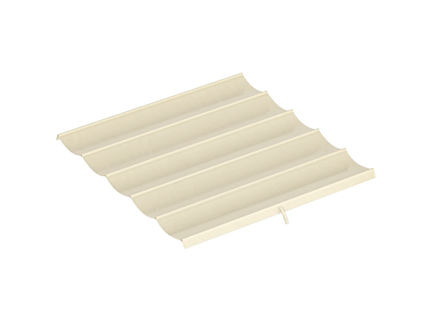 Toile de rechange pour pergola rétractable 3 x 3 m polyester haute densité 180 g/m² imperméabilisé blanc cassé