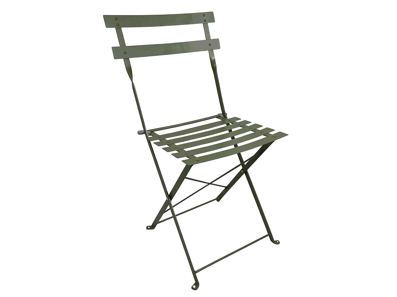 Conjunto de jardim Greensboro Olive Green: mesa e 4 cadeiras