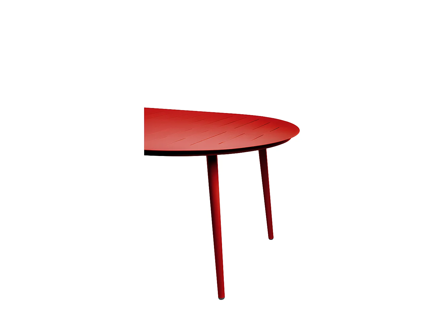 Table ovale Inari Piment Aluminium - 8 Personnes