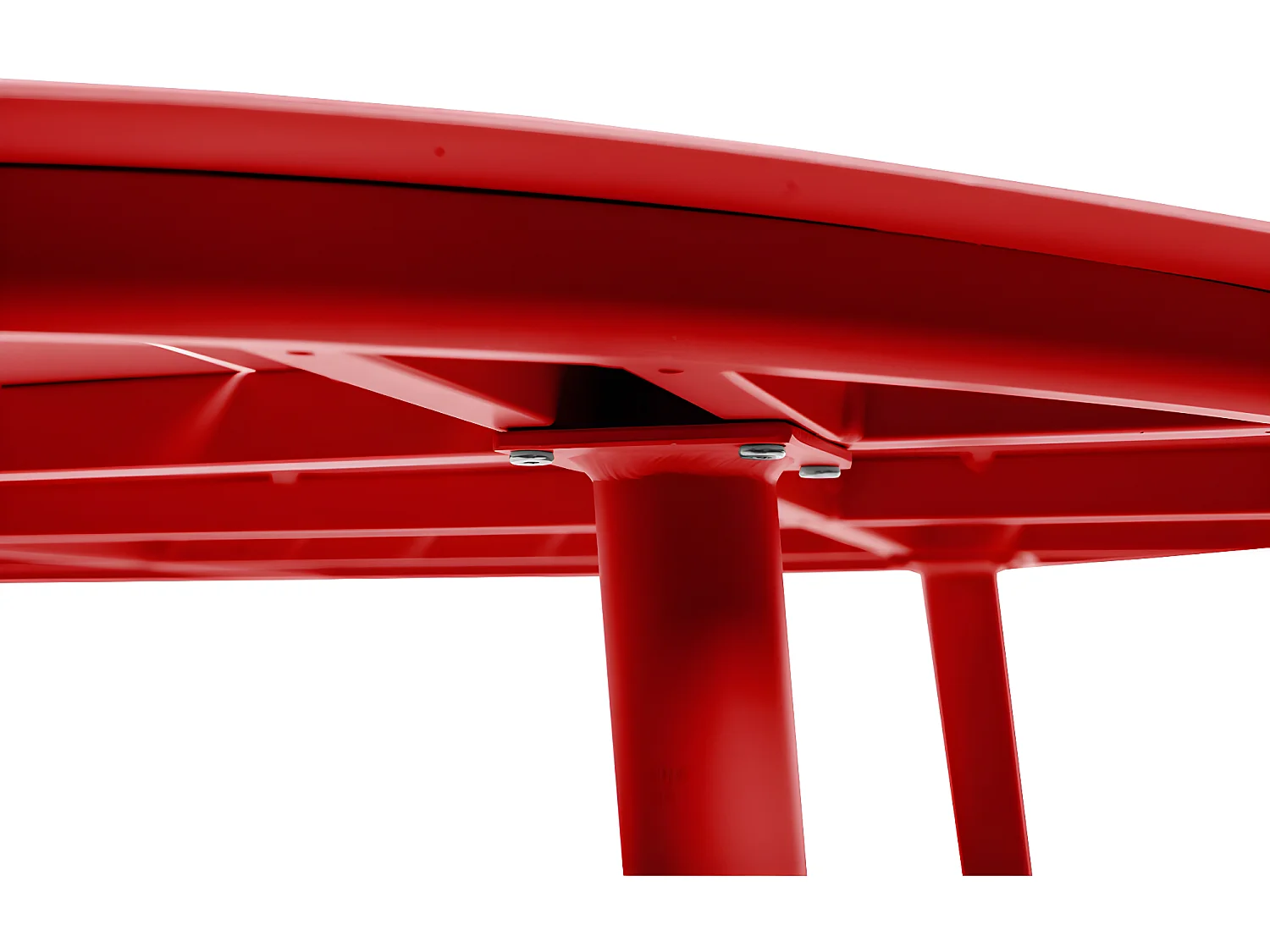 Table ovale Inari Piment Aluminium - 8 Personnes