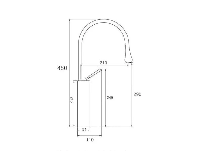 Miscelatore per lavabo alto CALGARY monocomando oro spazzolato