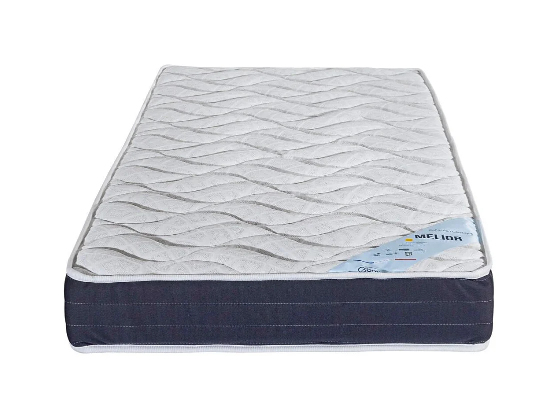 Matelas 90x200 Melior - Mousse - Hauteur 20 cm - 3 zones - Soutien ferme