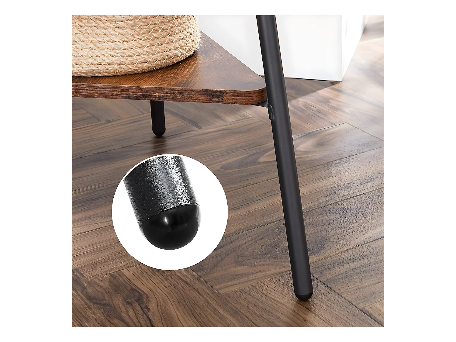 Kapstok op poten met 2 planken - H 179 cm